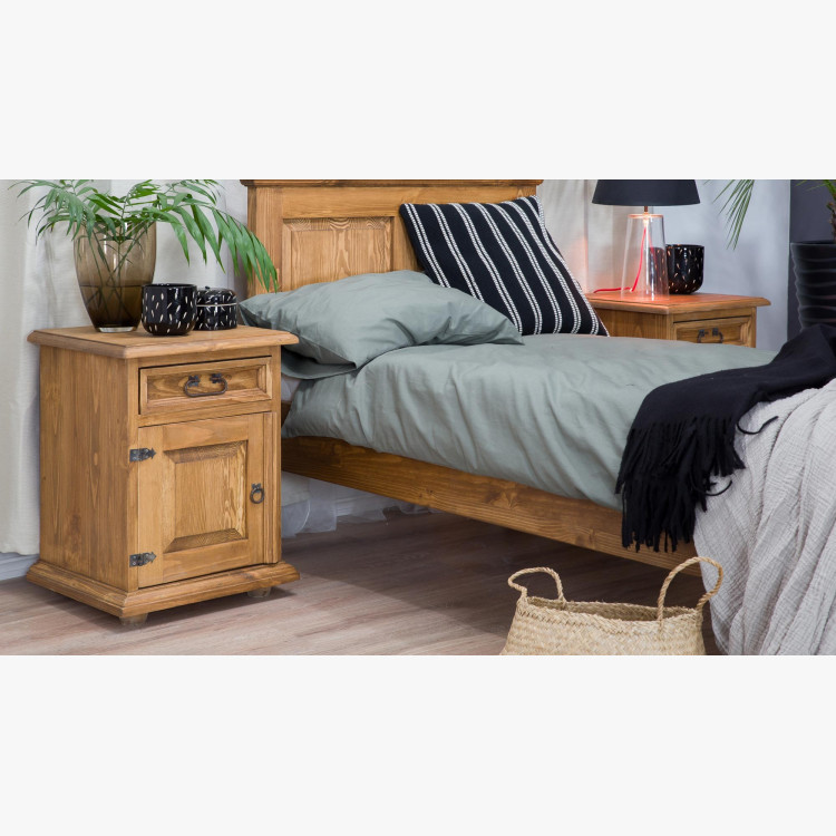 Jednolůžková postel rustikální , Selský nábytek- 5