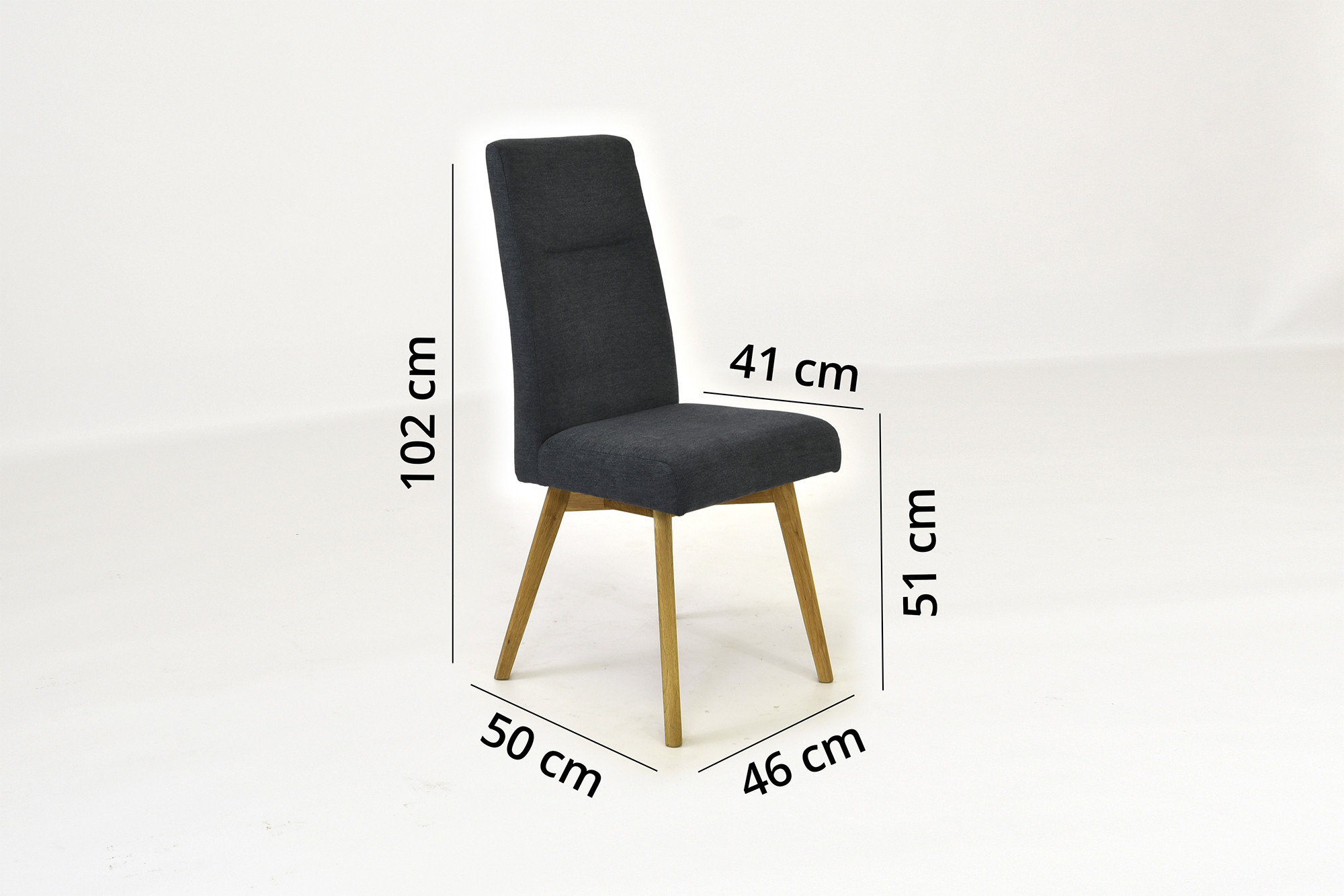 Moderní jídelní židle TINA - antracitová