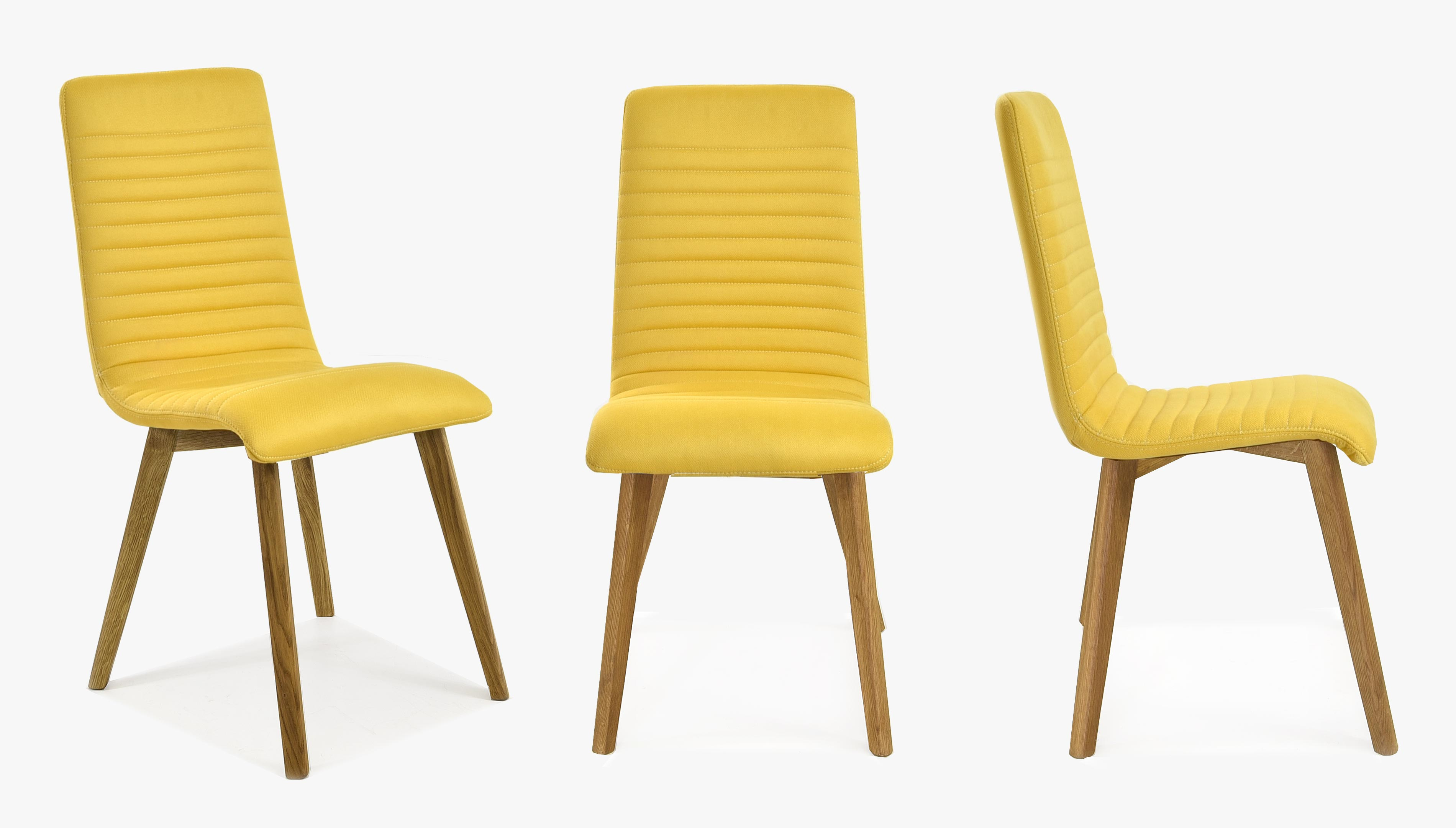 Moderní jídelní židle dub - žlutá , Arosa
