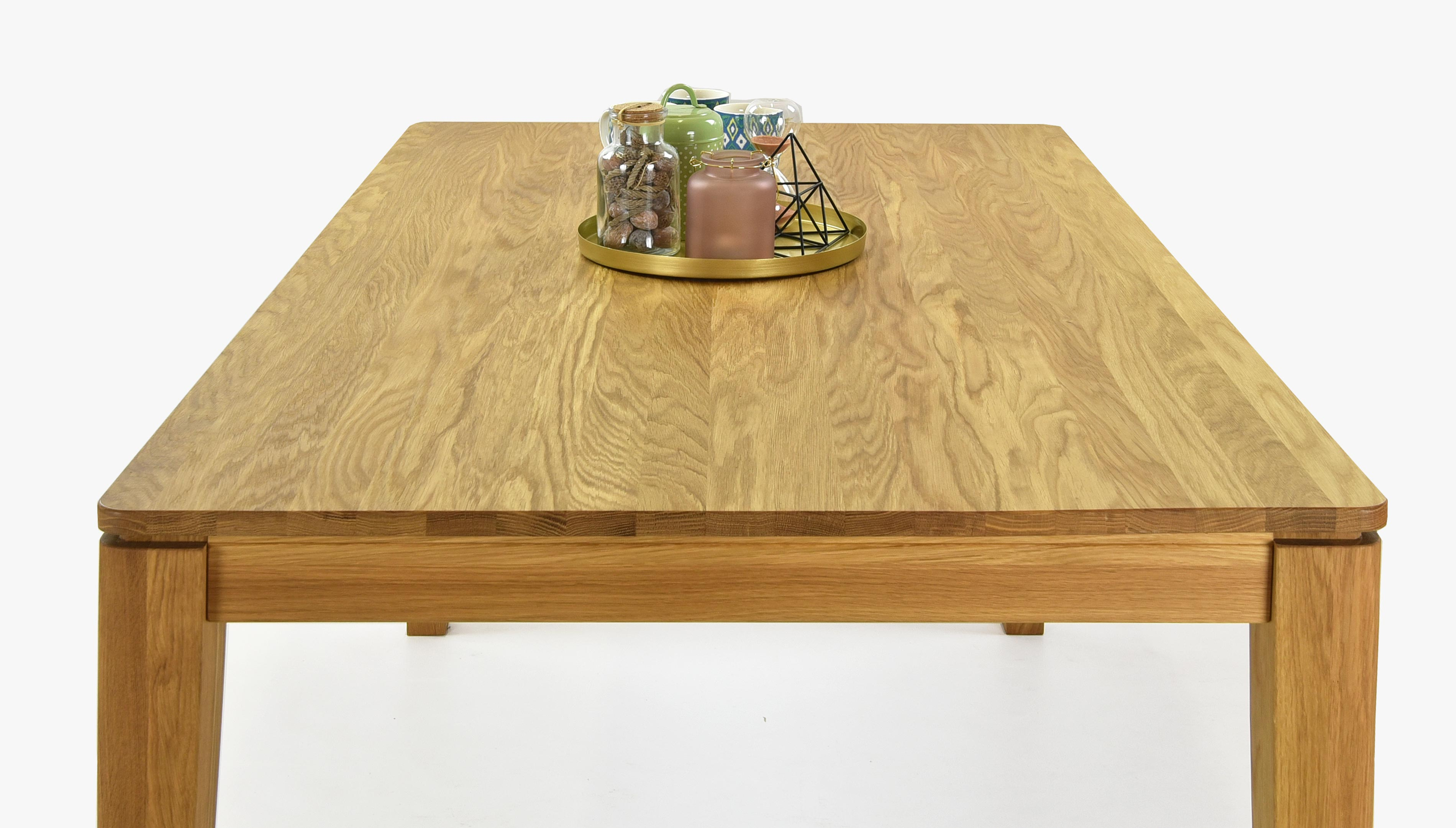 Jídelní stůl z masivu rozkládací dub, Houston 160 x 90 cm ( po rozložení 210 x 90 cm )