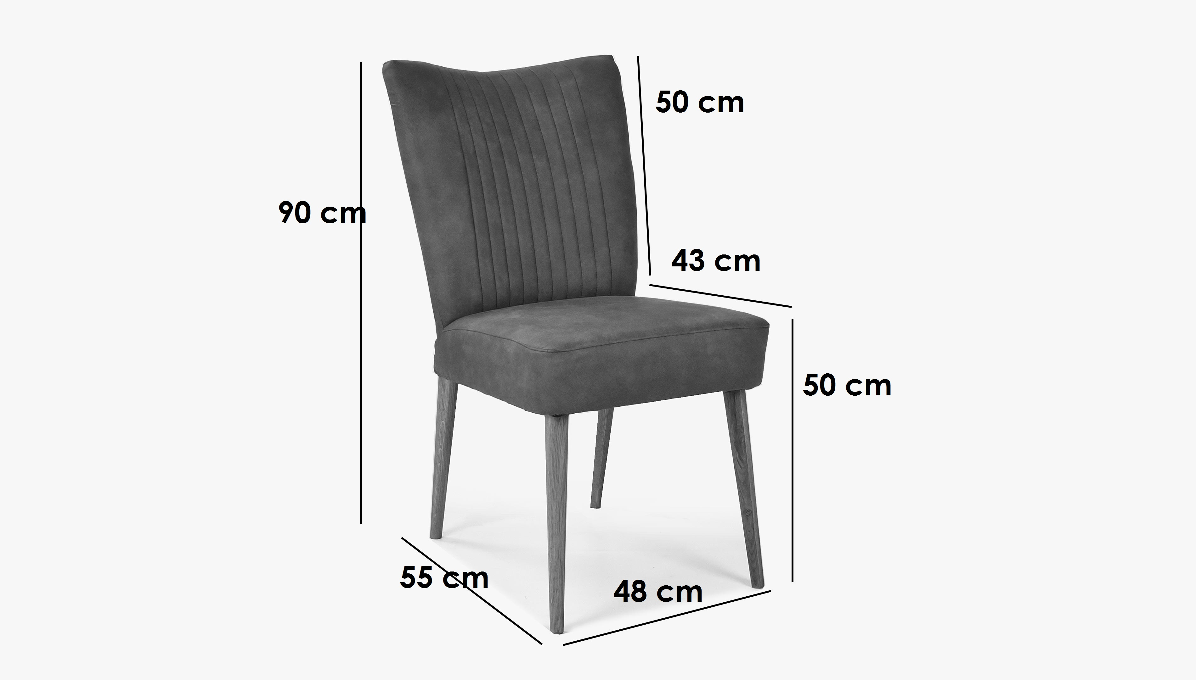 Elegantní židle Valencia - kulaté nohy dub