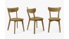 Moderní židle dub Eva, sedák dřevo dub , Jídelní židle- 8