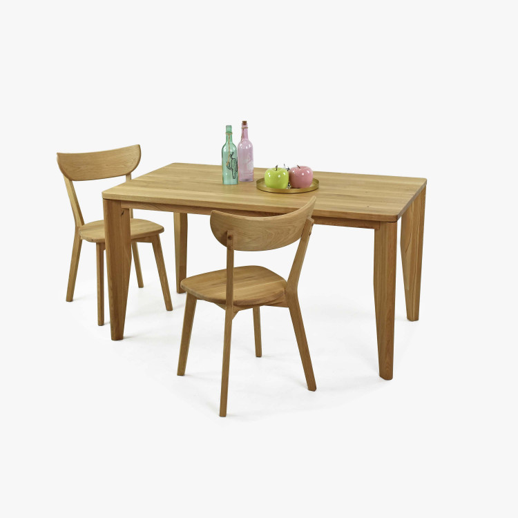 Moderní židle dub Eva, sedák dřevo dub , Jídelní židle- 3