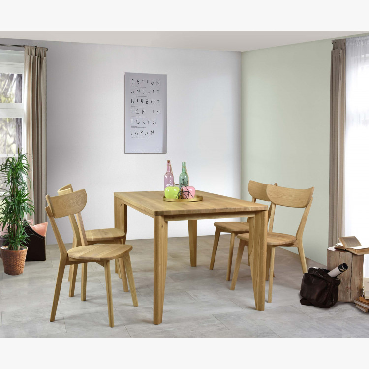 Jídelní stůl 140 x 80 masiv DUB matural, model IGI , Dubové jídelní stoly- 14
