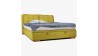 Látková postel 180 x 200 s úložným prostorem žlutá, Novi , Postele- 3