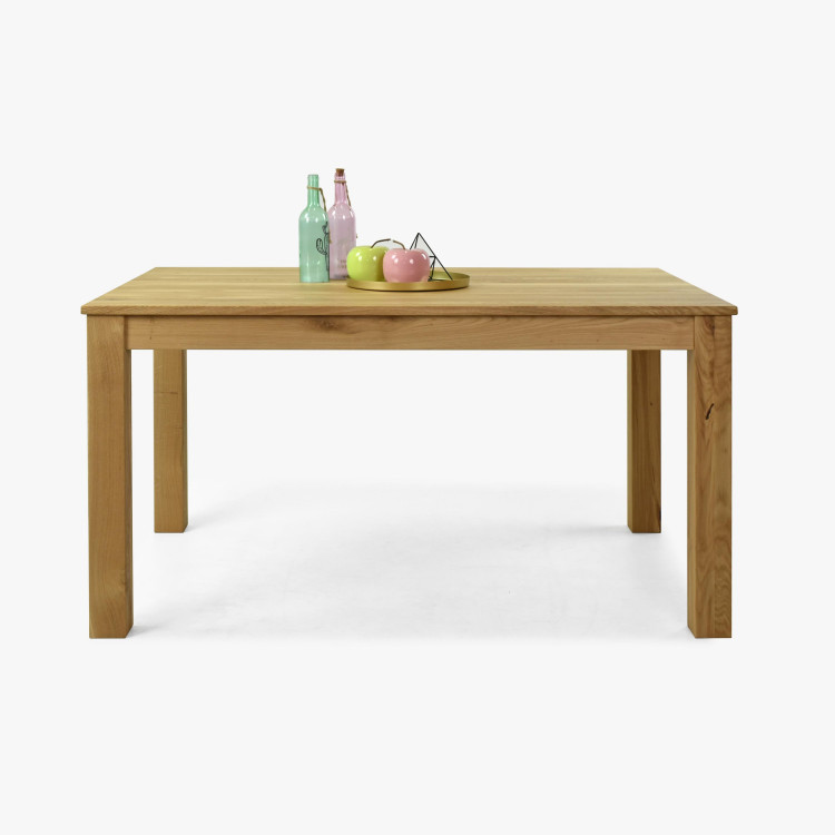 Stůl 140 x 90 masiv DUB natural, model Vierka , Dubové jídelní stoly- 5