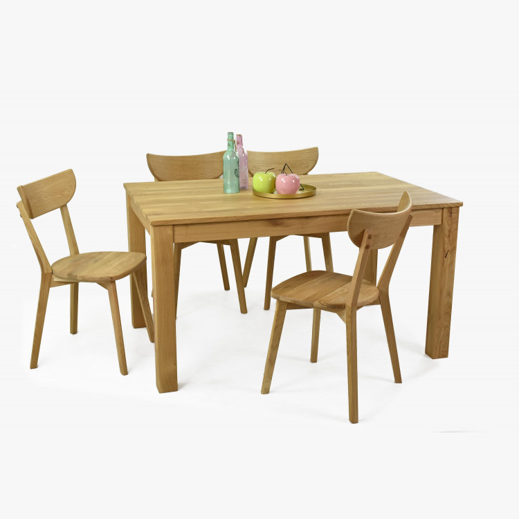 Stůl 140 x 90 masiv DUB natural, model Vierka , Dubové jídelní stoly- 10