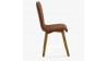 Jidelní židle Arosa , látka imitace broušená kůže hnědá , Jídelní židle- 4