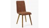 Jidelní židle Arosa , látka imitace broušená kůže hnědá , Jídelní židle- 1