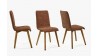 Jidelní židle Arosa , látka imitace broušená kůže hnědá , Jídelní židle- 5