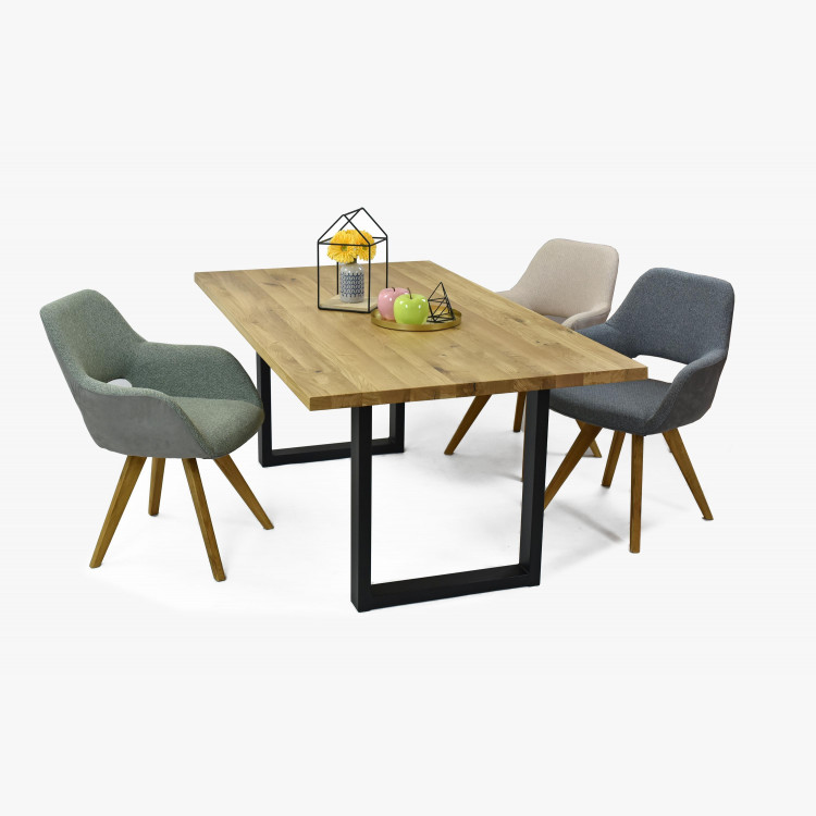 Stůl masiv dub 180 x 100, tloušťka 4 cm, Petra , Jídelní stoly- 11
