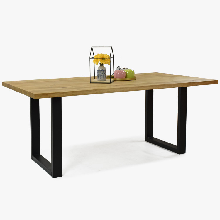 Stůl masiv dub 180 x 100, tloušťka 4 cm, Petra , Jídelní stoly- 3
