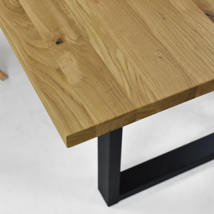 Stůl masiv dub 180 x 100, tloušťka 4 cm, Petra , Jídelní stoly- 7