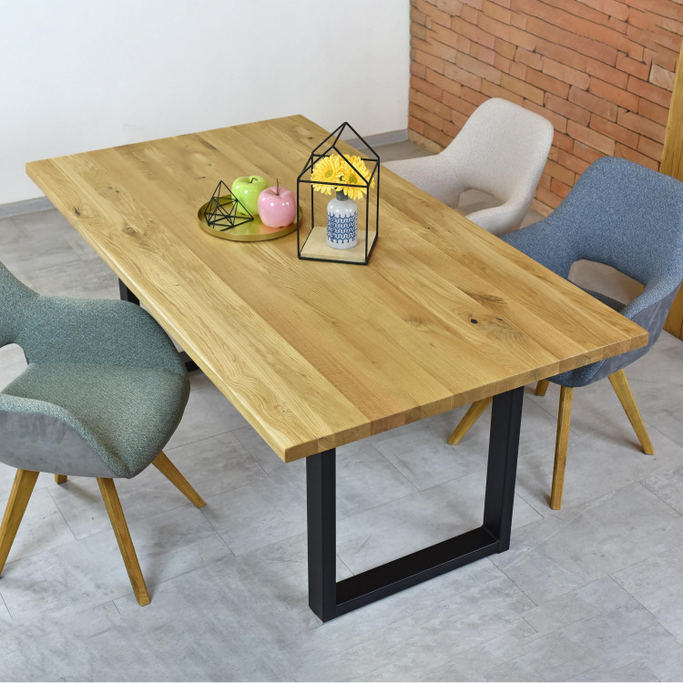 Stůl masiv dub 180 x 100, tloušťka 4 cm, Petra , Jídelní stoly- 2