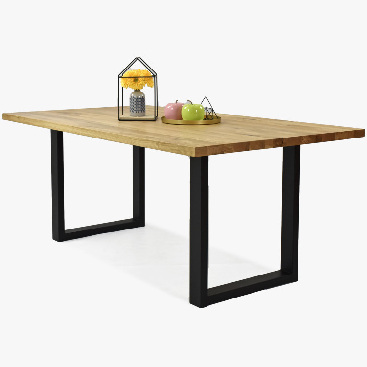 Stůl masiv dub 180 x 100, tloušťka 4 cm, Petra , Jídelní stoly- 1
