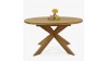 Rozkládací kulatý stůl z masivu dub, Holger 140 cm , Jídelní stoly- 3