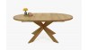 Rozkládací kulatý stůl z masivu dub, Holger 140 cm , Jídelní stoly- 9