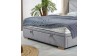 Čaluněná postel 180 x 200 s úložným prostorem šedá, alma , Postele- 4