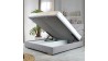 Čaluněná postel 180 x 200 s úložným prostorem šedá, alma , Postele- 2