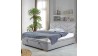 Čaluněná postel 180 x 200 s úložným prostorem šedá, alma , Postele- 6