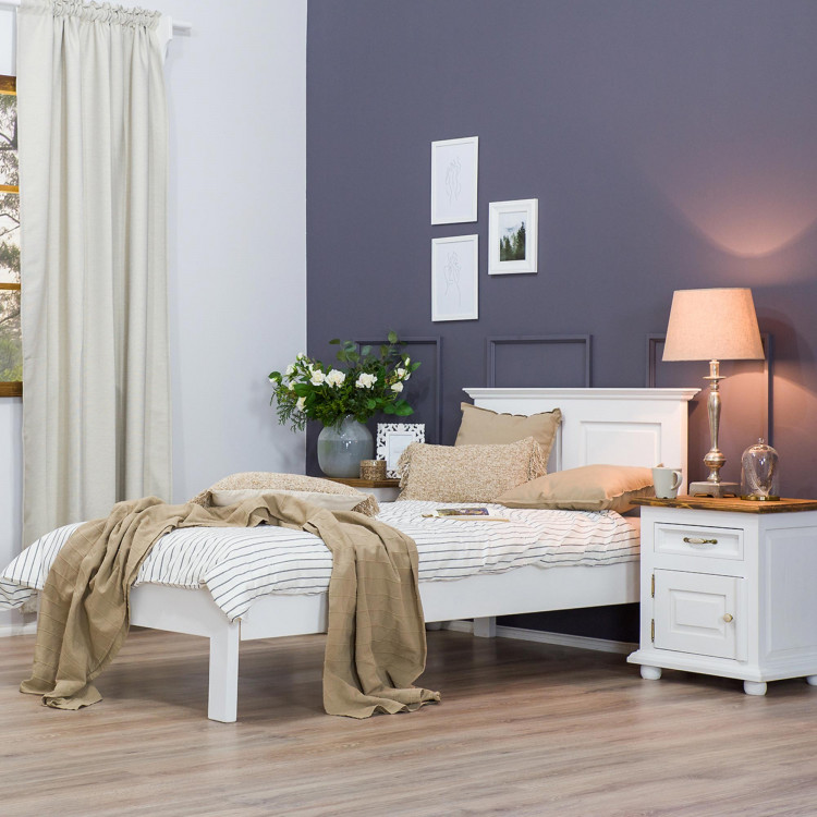 Jednolůžková postel bílá, Provence , Jednolůžkové postele- 2