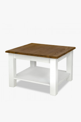 Konferenční stolek dřevěný bílo hnědý , Jednolůžkové postele- 1