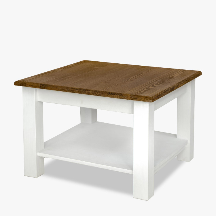 Konferenční stolek dřevěný bílo hnědý , Konferenční stolky- 1