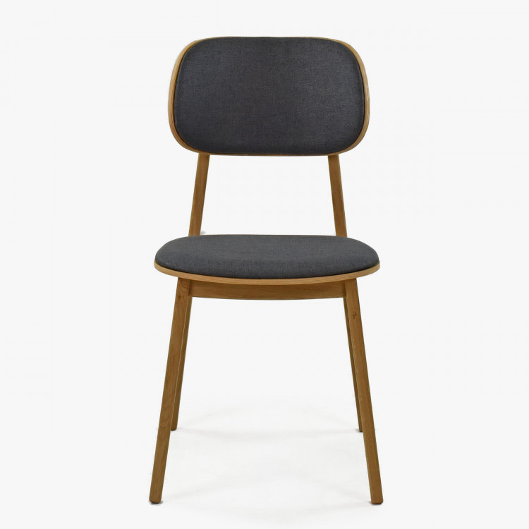 Moderní židle dub, barva čalounění Antracit , Jídelní židle- 3
