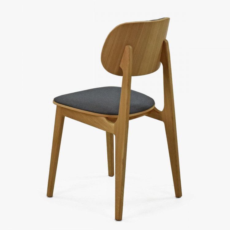 Moderní židle dub, barva čalounění Antracit , Jídelní židle- 5