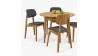 Moderní židle dub, barva čalounění Antracit , Jídelní židle- 7