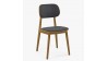 Moderní židle dub, barva čalounění Antracit , Jídelní židle- 1