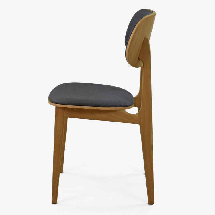Moderní židle dub, barva čalounění Antracit , Jídelní židle- 4