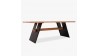 Jídelní stůl s kovovými černými nohama, 200 x 100 cm , Jídelní stoly- 5