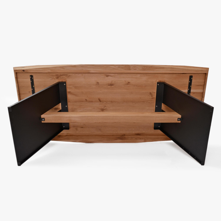 Jídelní stůl s kovovými černými nohama, 200 x 100 cm , Jídelní stoly- 7