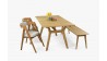 Rozkládací stůl dřevěný ve skandinávském stylu, 160 ( 200 ) x 90 cm , Jídelní stoly- 3