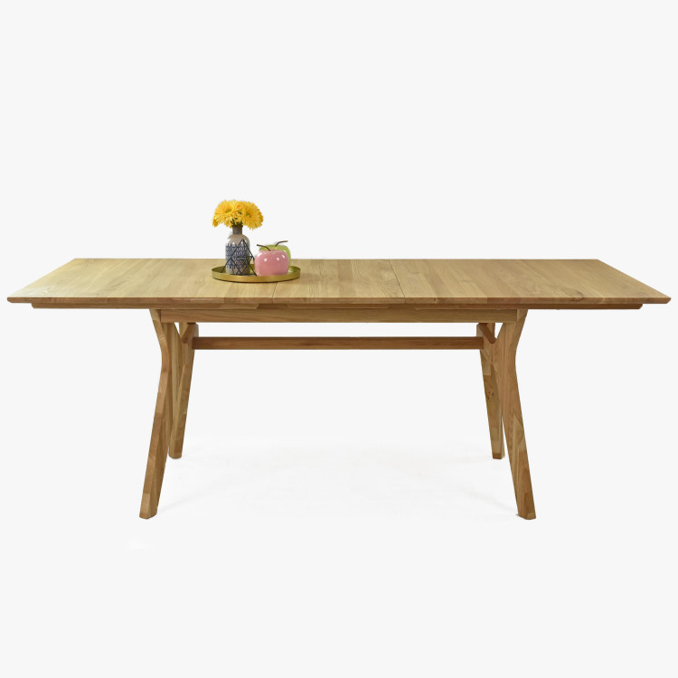 Rozkládací stůl dřevěný ve skandinávském stylu, 160 ( 200 ) x 90 cm , Jídelní stoly- 8