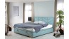 Čaluněná postel 160 x 200 s úložným prostorem mátová, alma , Postele- 6