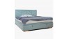 Čaluněná postel 160 x 200 s úložným prostorem mátová, alma , Postele- 1