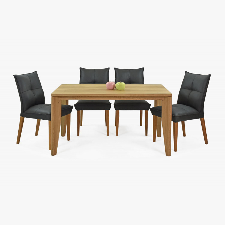 Komfortní jídelní židle Riga tmavé čalunění , Jídelní židle- 10