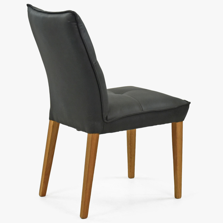 Komfortní jídelní židle Riga tmavé čalunění , Jídelní židle- 5