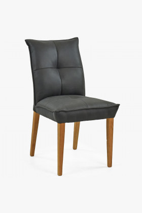 Komfortní jídelní židle Riga tmavé čalunění , Jídelní židle- 1