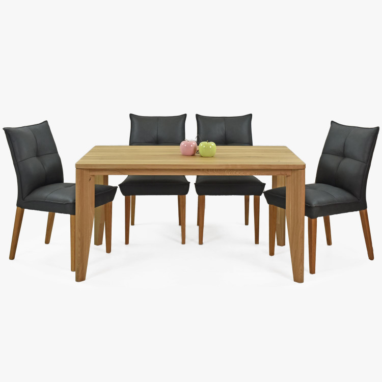 Komfortní jídelní židle Riga tmavé čalunění , Jídelní židle- 9