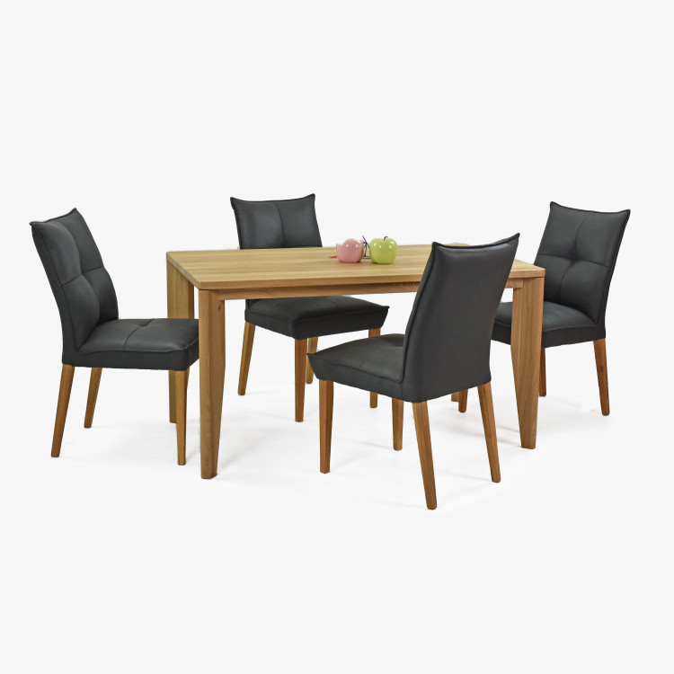 Komfortní jídelní židle Riga tmavé čalunění , Jídelní židle- 12