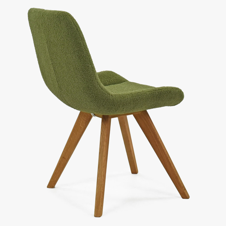 Designová židle Bratislava, Zelené čalunění , Jídelní židle- 3