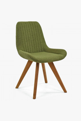 Designová židle Bratislava, Zelené čalunění , Jídelní židle- 1