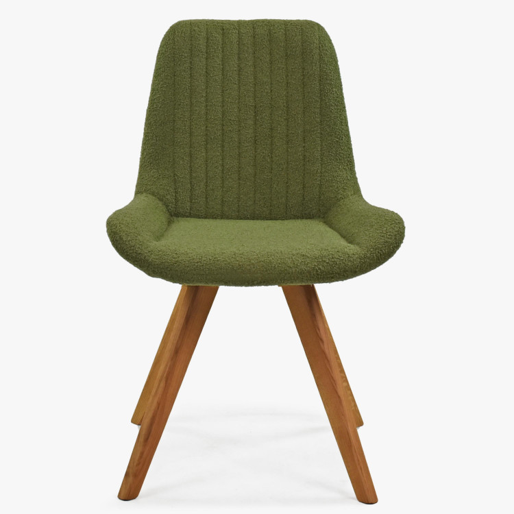 Designová židle Bratislava, Zelené čalunění , Jídelní židle- 4