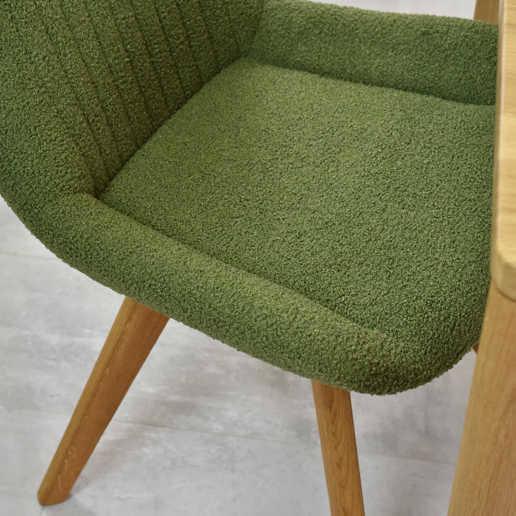 Designová židle Bratislava, Zelené čalunění , Jídelní židle- 5