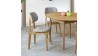 Moderní židle dub, barva čalounění šedá , Jídelní židle- 2