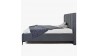Čaluněná postel 180 cm na nožičkách s úložným prostorem , Postele- 3