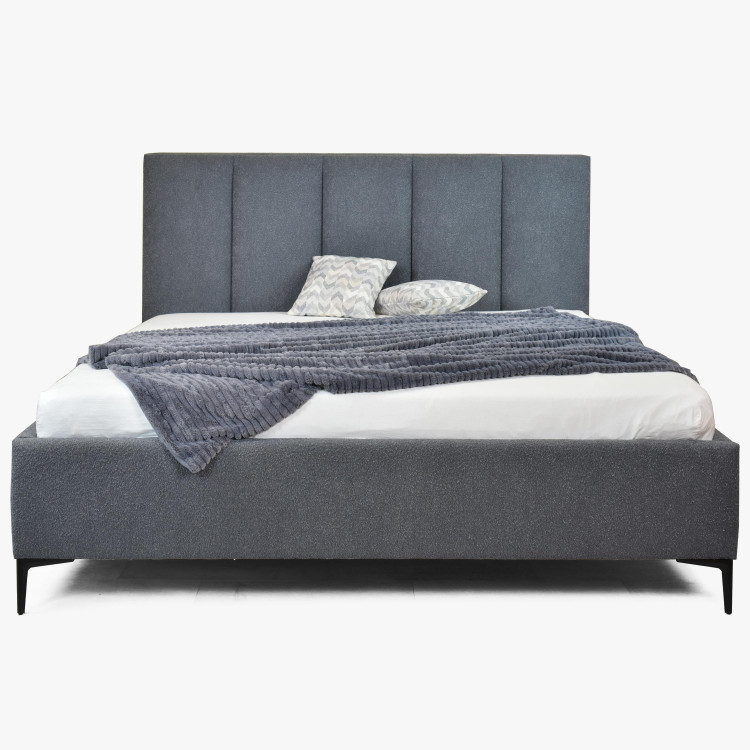 Čaluněná postel 180 cm na nožičkách s úložným prostorem , Postele- 4